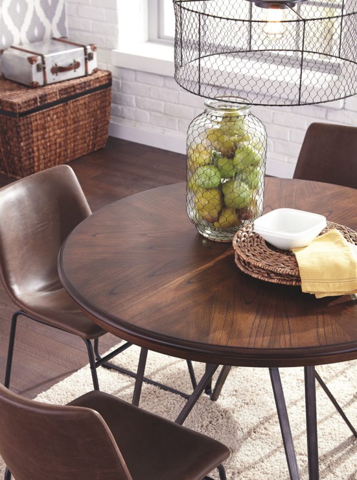 Centiar - Brown - Round Dining Room Table - Image 2