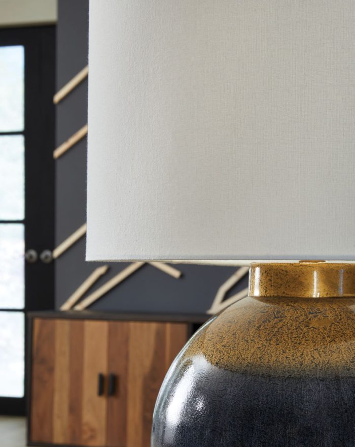 Adara - Blue / Gold Finish - Metal Table Lamp - Image 3
