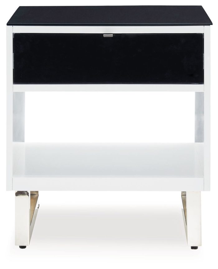 Gardoni - White / Black - Rectangular End Table - Image 4