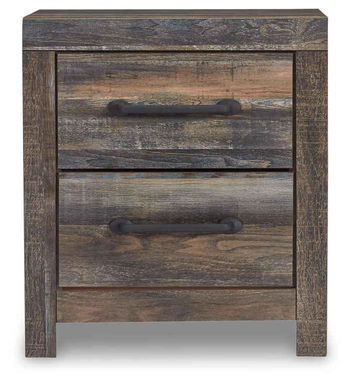 Drystan - Brown / Beige - Two Drawer Night Stand - Image 3