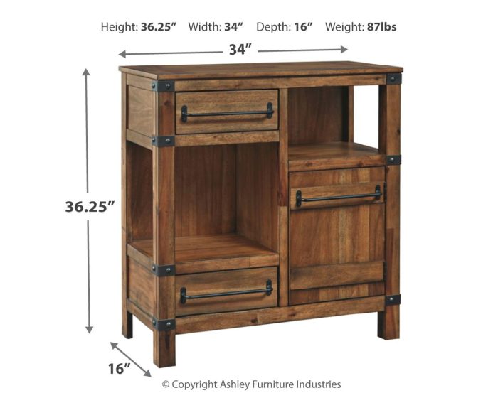 Roybeck - Light Brown / Bronze - Accent Cabinet - Image 4