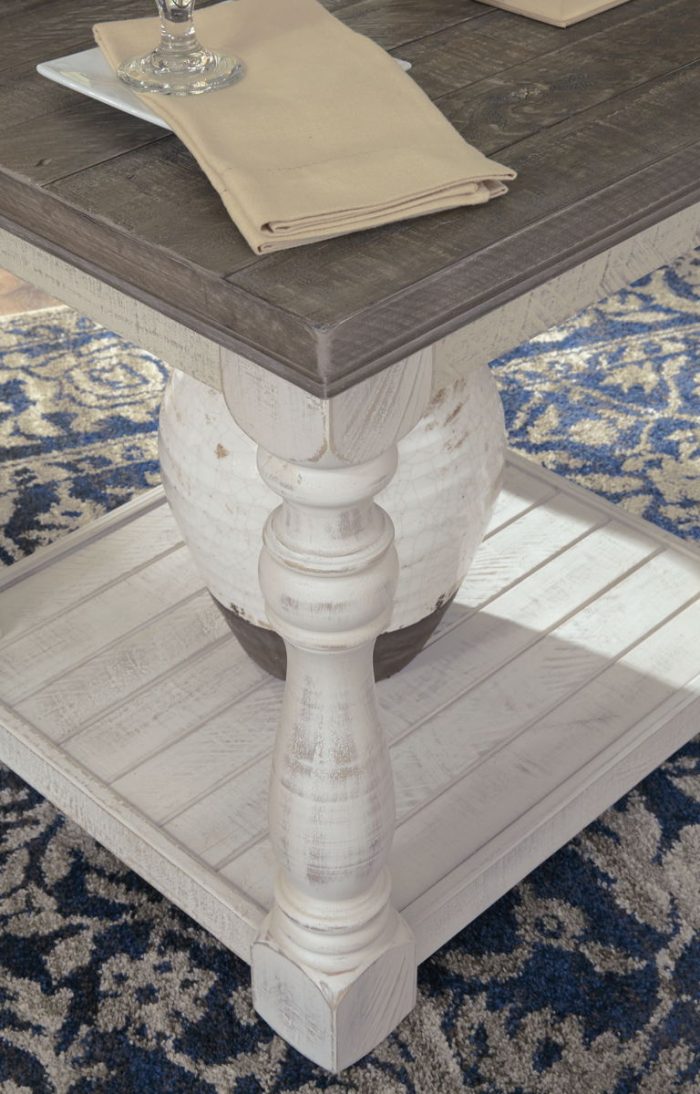 Havalance - Gray / White - Rectangular End Table - Image 3
