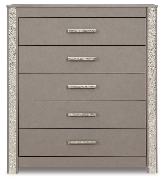 Surancha - Gray - Five Drawer Wide Chest - Image 3