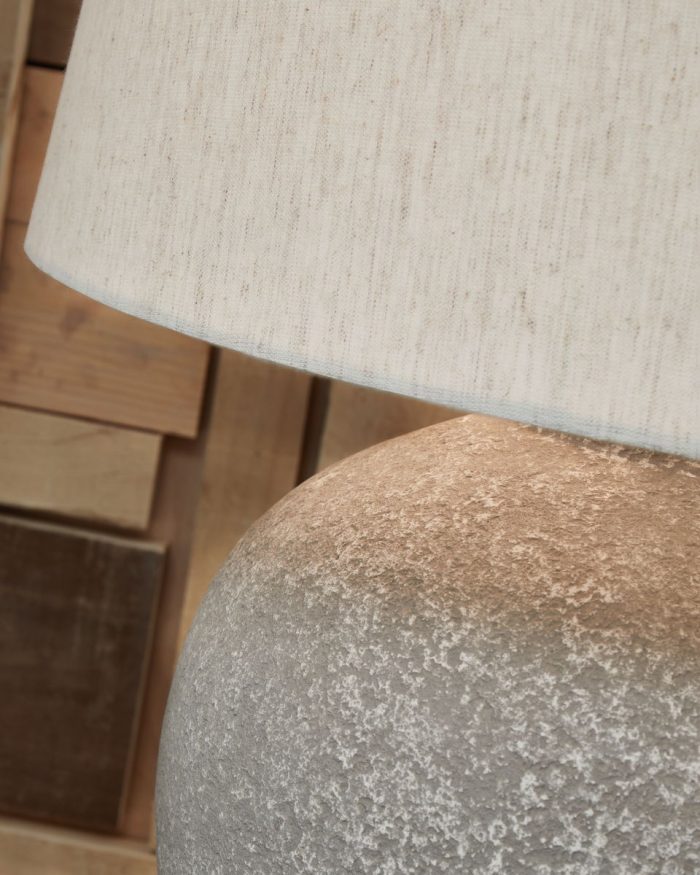 Dreward - Distressed Gray - Paper Table Lamp - Image 2