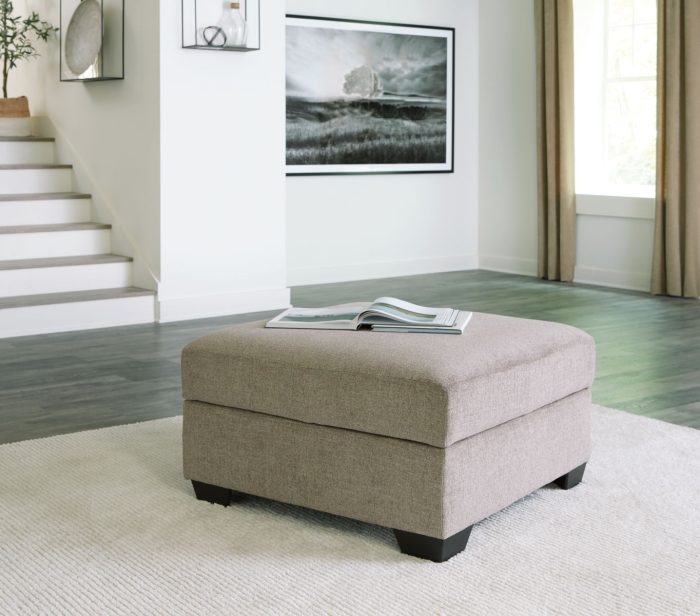 Creswell - Stone - Ottoman With Storage - Image 2