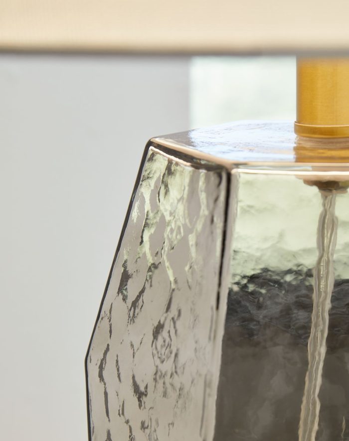 Taylow - Gray - Glass Table Lamp - Image 3