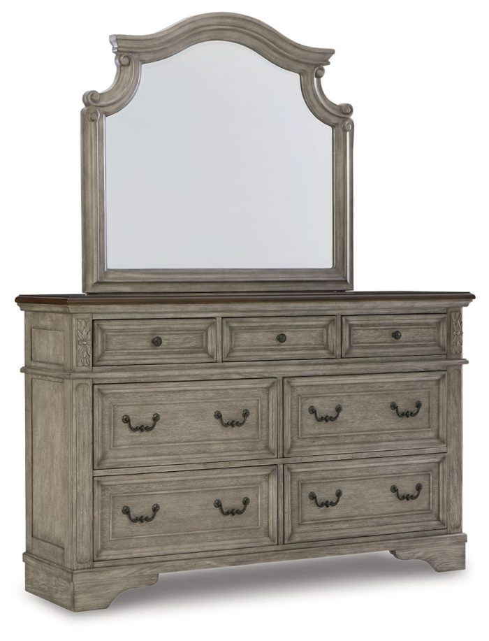 Lodenbay - Antique Gray - Dresser, Mirror - Image 4