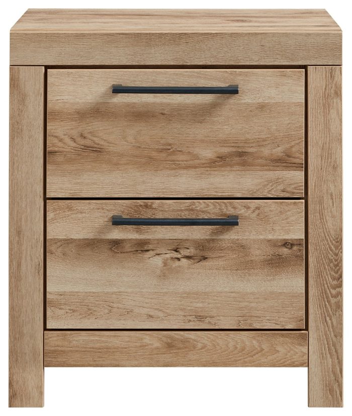 Hyanna - Tan Brown - Two Drawer Night Stand - Image 3