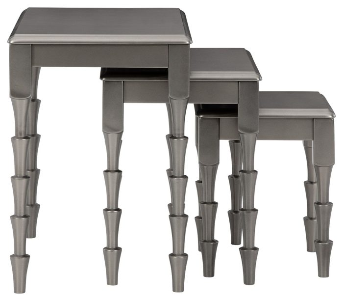 Larkendale - Metallic Gray - Accent Table Set (Set of 3) - Image 2