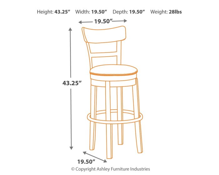 Pinnadel - Swivel Barstool - Image 6