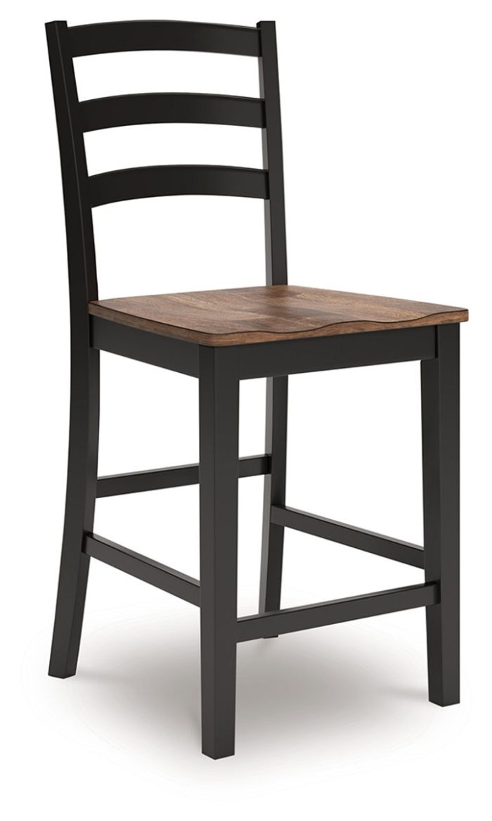 Wildenauer - Brown / Black - Barstool (Set of 2) - Image 3