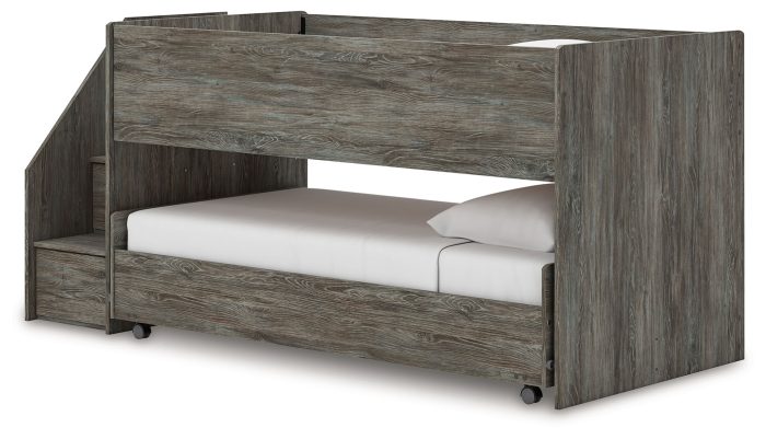 Frandern - Gray - Twin Over Twin Loft Bed - Image 2