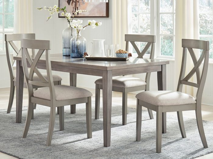 Parellen - Gray - Rectangular Dining Room Table - Image 2