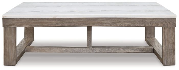 Loyaska - Brown / Ivory - Rectangular Cocktail Table - Image 4