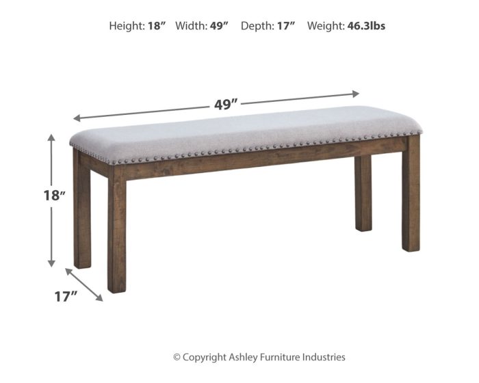 Moriville - Beige - Upholstered Bench - Image 2