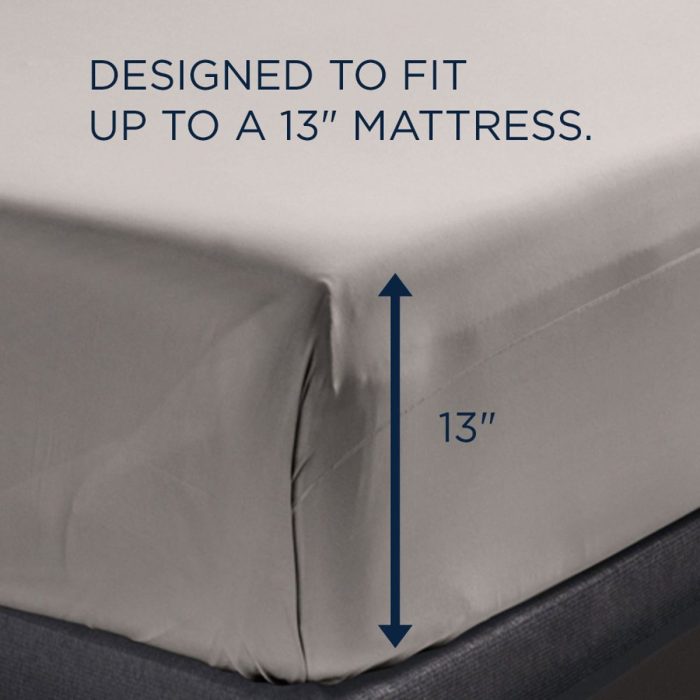 Linens - Tempur-Pedic ProPerformance Sheet Set - Graphite - Image 2