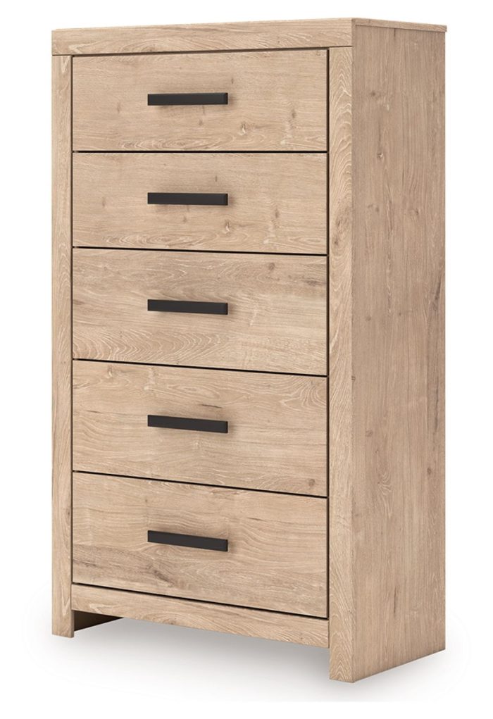 Sanginlane - Tan - Five Drawer Chest - Image 4