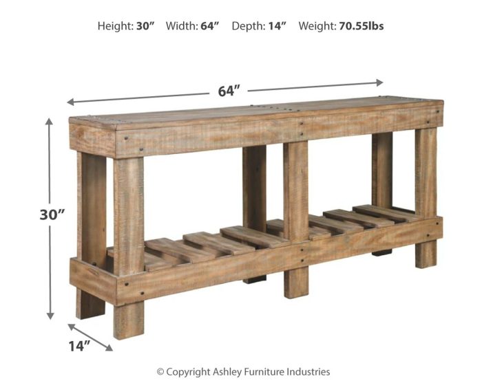Susandeer - Brown - Console Sofa Table - Image 4