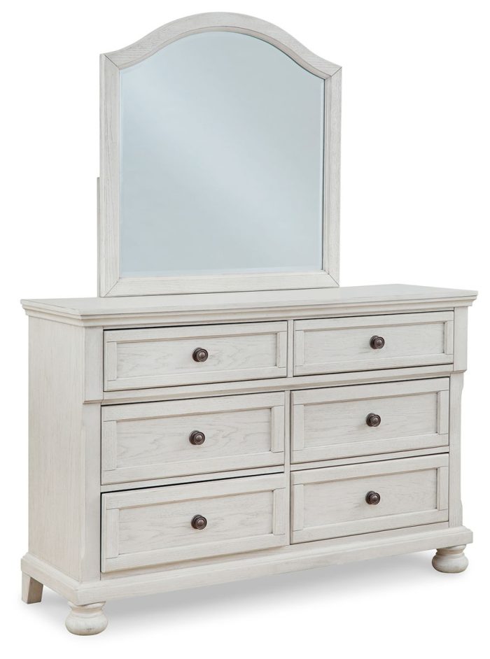Robbinsdale - Antique White - Dresser, Mirror - Youth - Image 4