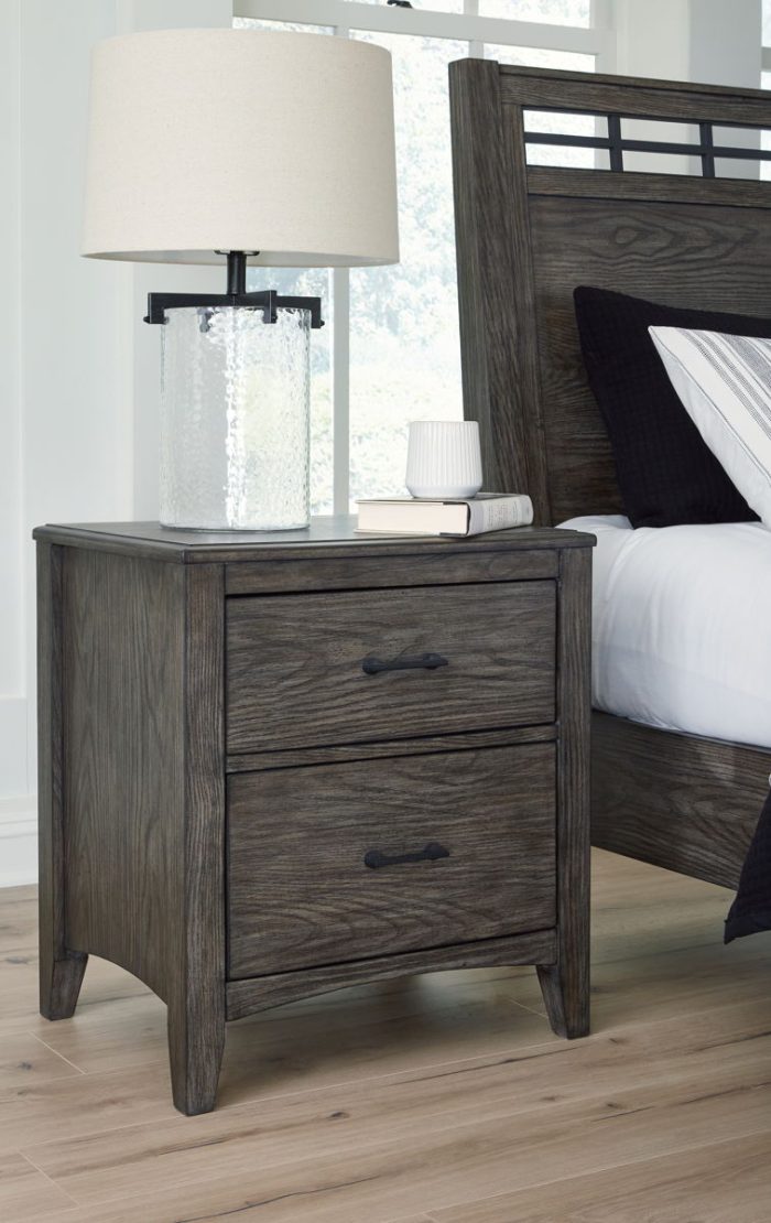Montillan - Grayish Brown - Two Drawer Night Stand - Image 3