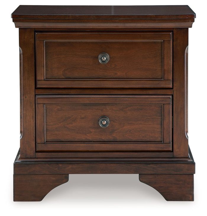 Trellington - Brown - Two Drawer Night Stand - Image 2
