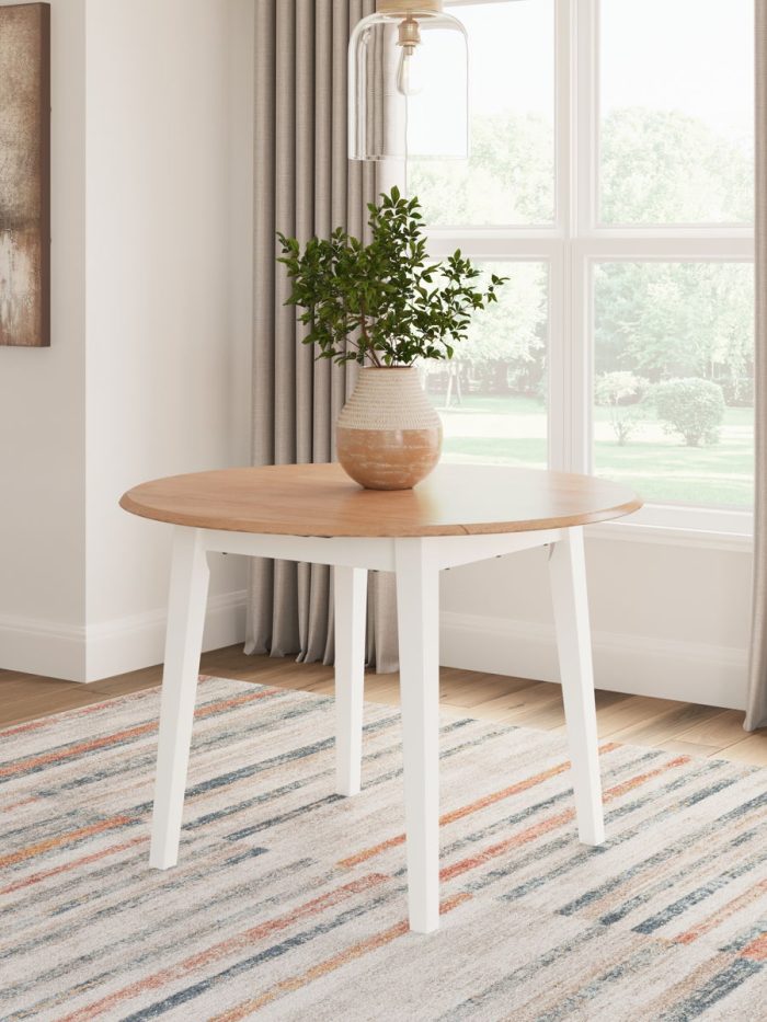 Gesthaven - Round Dining Room Drop Leaf Table - Image 4