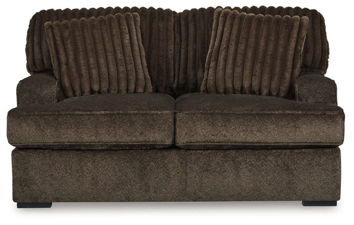 Aylesworth - Chocolate - Loveseat - Image 3
