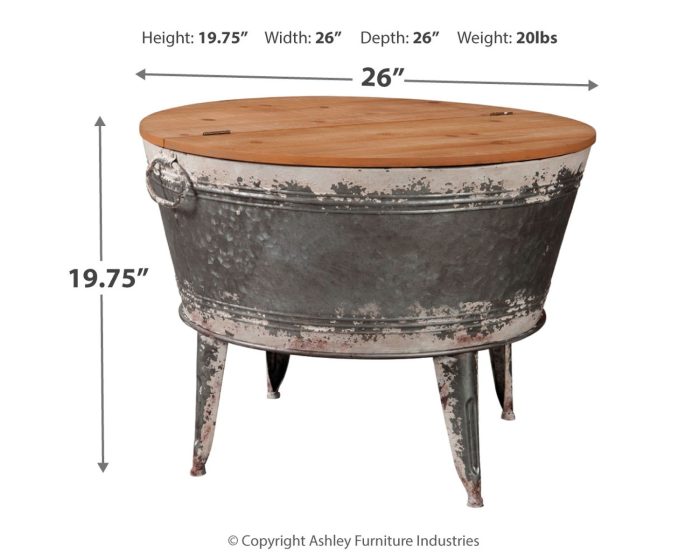 Shellmond - Metallic / Brown / Beige - Accent Cocktail Table - Image 4
