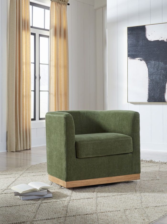 Jersonlow - Forest Green - Swivel Chair - Image 4