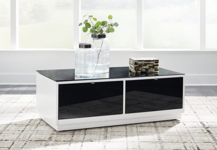 Gardoni - White / Black - Rectangular Cocktail Table - Image 3