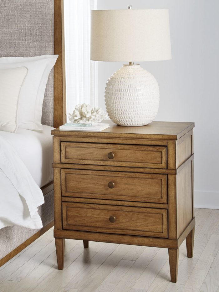 Sharlance - Brown - Three Drawer Night Stand - Image 4