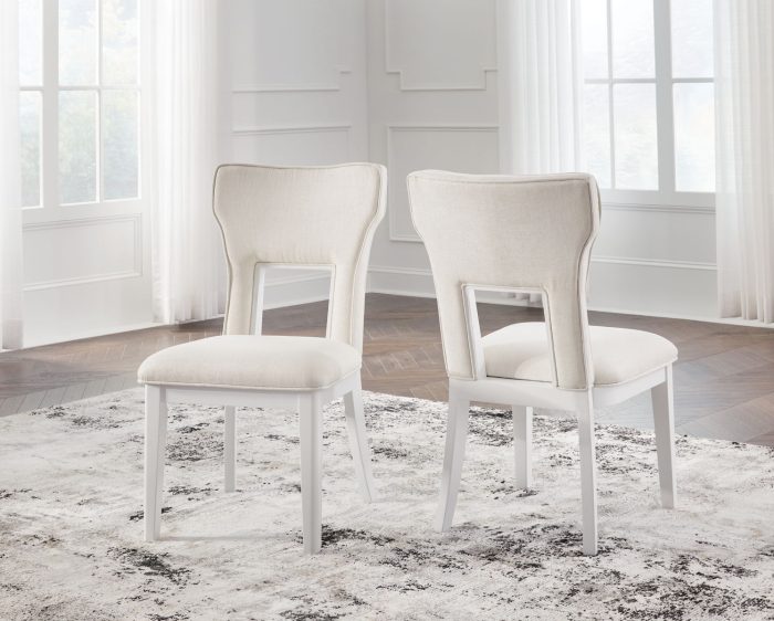 Chalanna - White - Dining Upholstered Side Chair (Set of 2) - Image 4