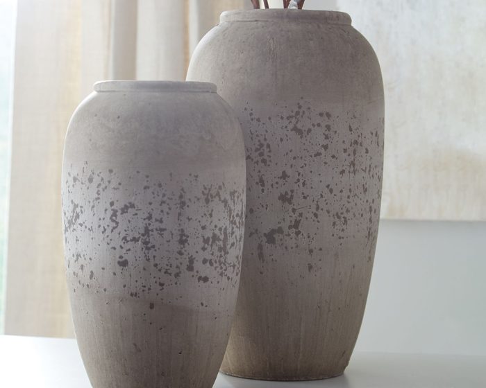 Dimitra - Brown / Cream - Vase Set (Set of 2) - Image 2