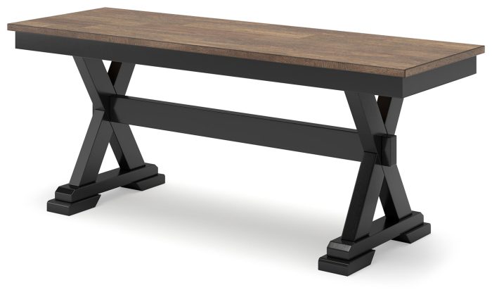 Wildenauer - Brown / Black - Large Dining Room Bench - Image 2