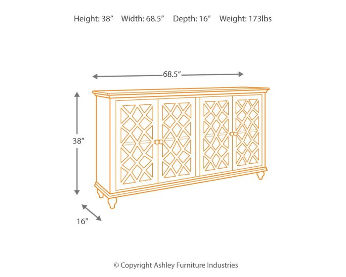 Mirimyn - Antique Teal - Accent Cabinet - Vintage Finish - Image 4