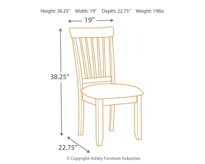 Berringer - Rustic Brown - Dining UPH Side Chair (Set of 2) - Image 3