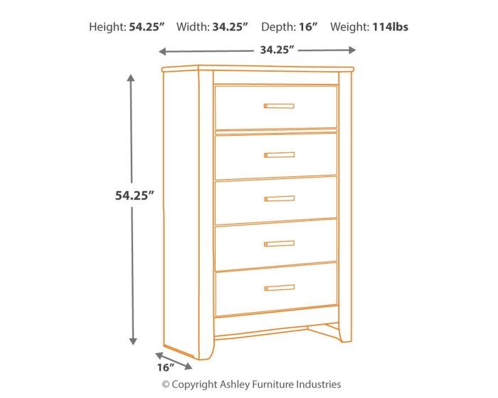 Brinxton - Charcoal - Five Drawer Chest - Image 4