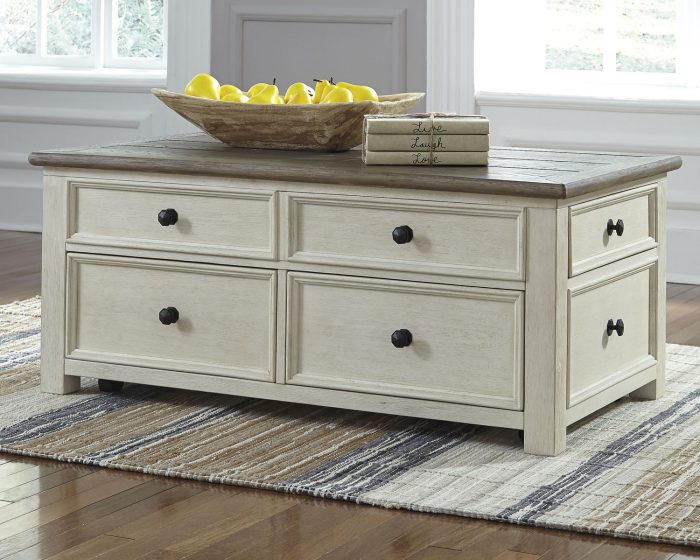 Bolanburg - White / Brown / Beige - Lift Top Cocktail Table - Image 4