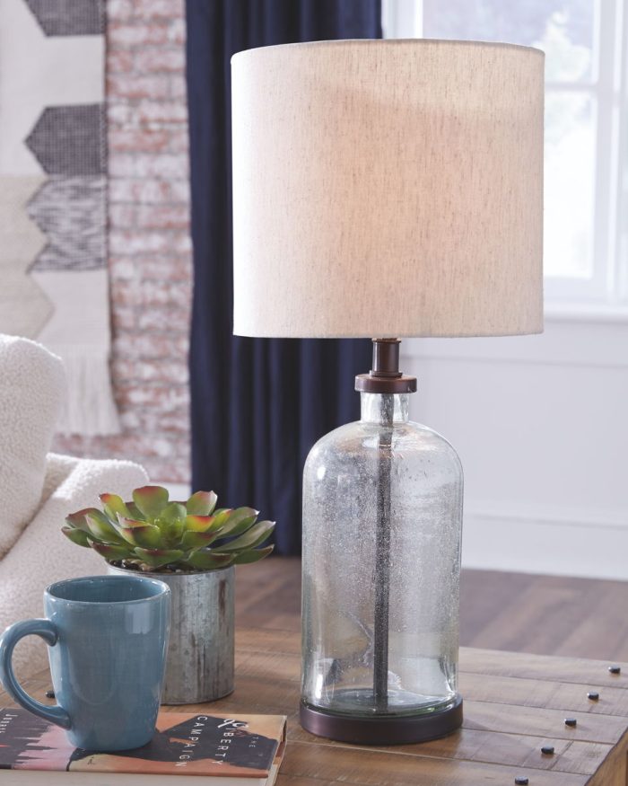 Bandile - Clear / Bronze Finish - Glass Table Lamp - Image 2