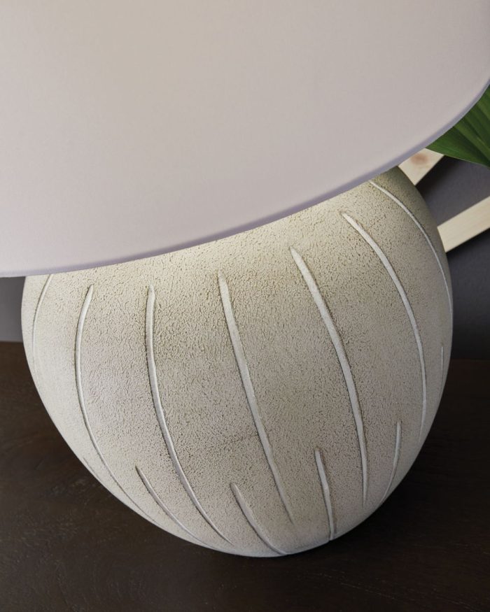 Calbert - Warm Gray - Poly Table Lamp - Image 3
