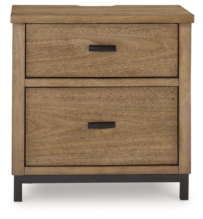 Tomtyn - Light Brown - Two Drawer Night Stand - Image 2