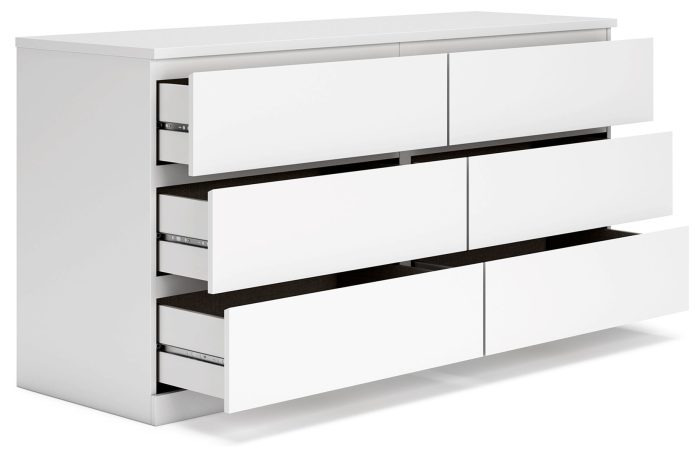 Onita - White - Six Drawer Dresser - Image 2