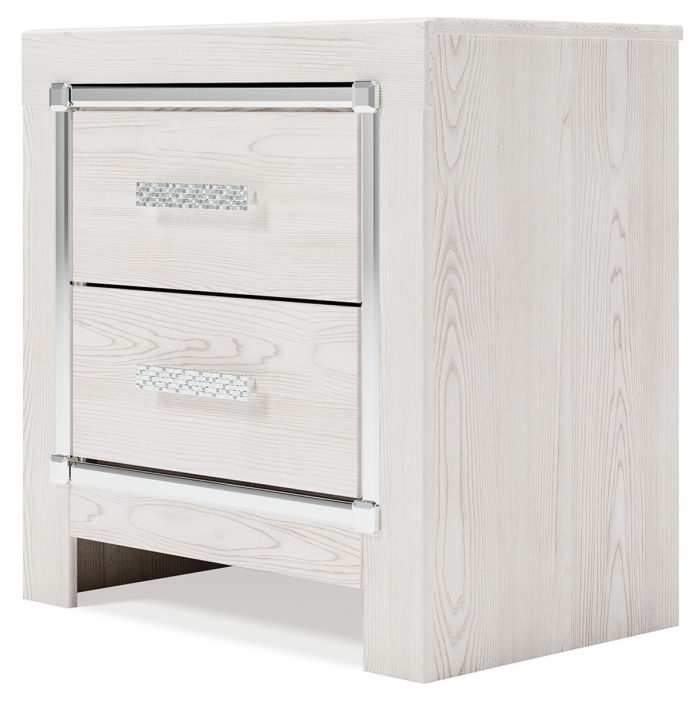 Altyra - White - Two Drawer Night Stand - Image 3