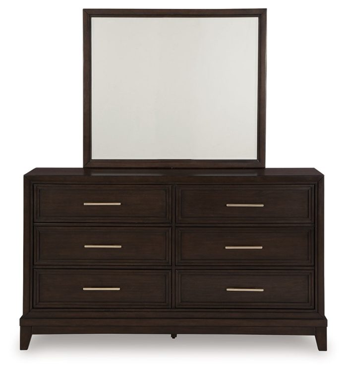 Neymorton - Dark Grayish Brown - Dresser And Mirror - Image 2