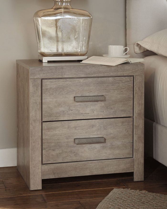 Culverbach - Gray - Two Drawer Night Stand - Image 3
