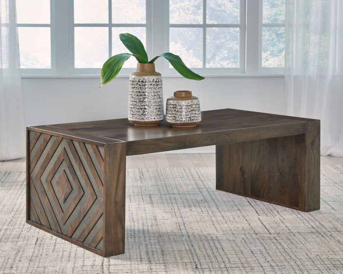 Dreggan - Brown - Rectangular Cocktail Table - Image 2