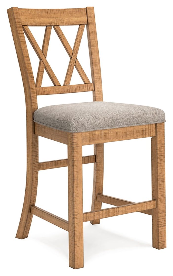 Havonplane - Brown - Upholstered Barstool (Set of 2) - Image 4