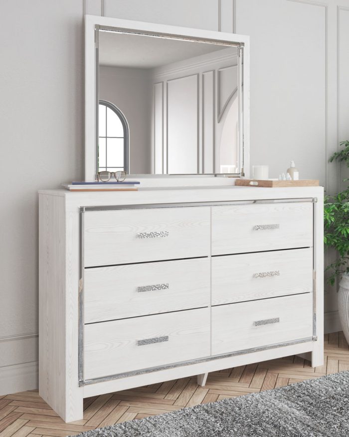 Altyra - Dresser, Mirror, Panel Bookcase Bed - Image 3