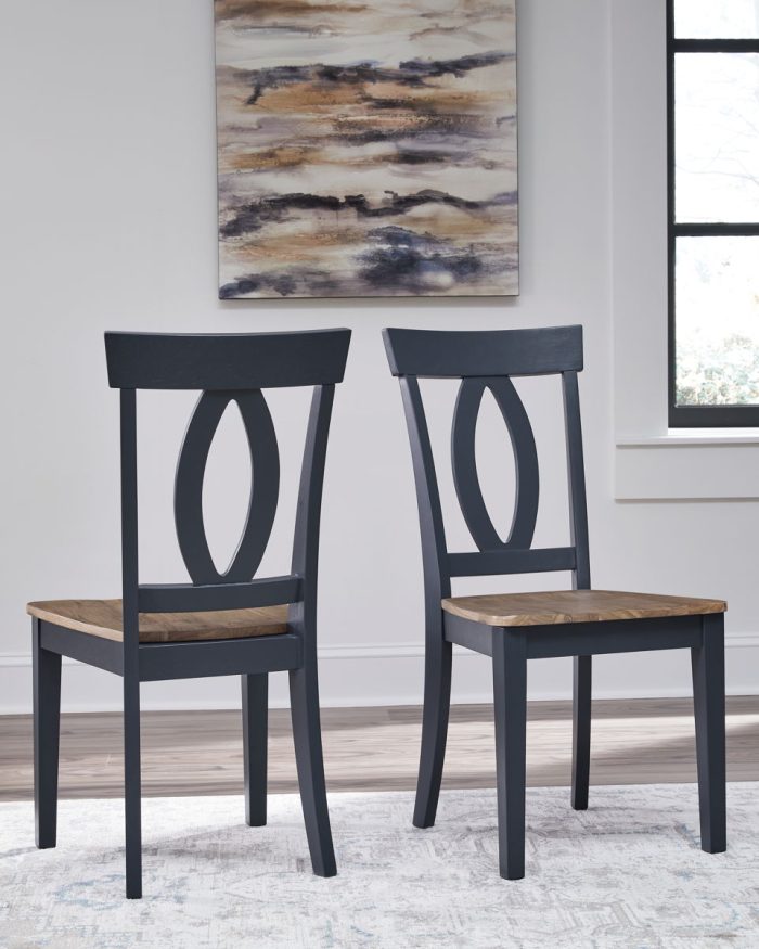 Landocken - Brown / Blue - Dining Room Side Chair (Set of 2) - Image 3