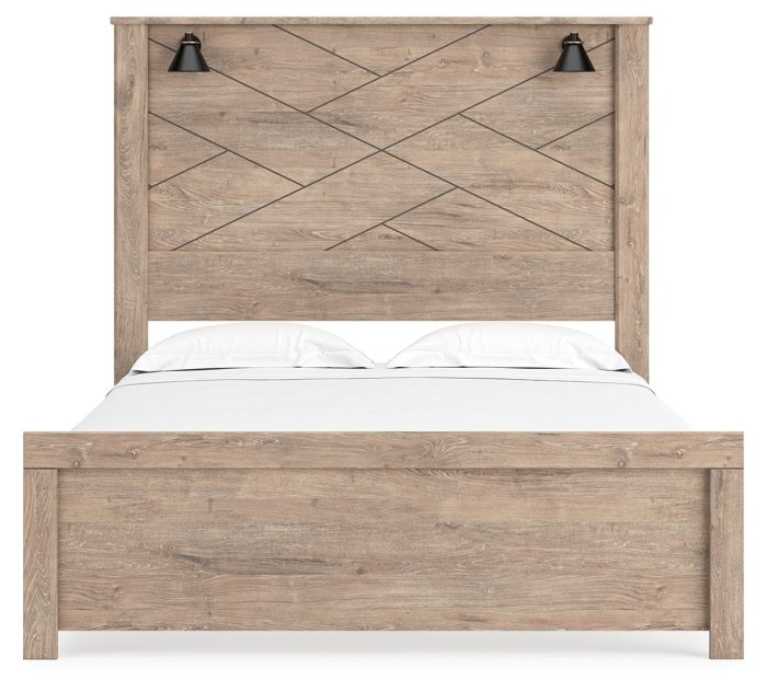 Senniberg - Panel Bed With Sconces - Image 5
